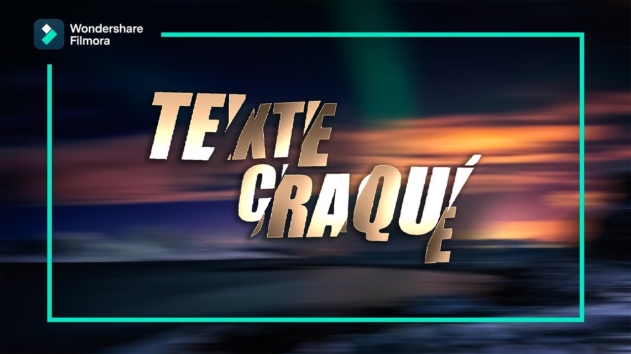Effet de TEXTE qui CRAQUE - difficulté ++ || TUTO Montage Filmora