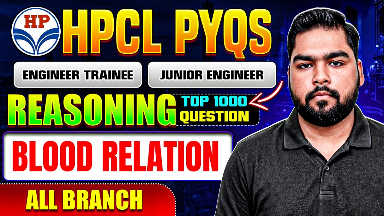 HPCL Recruitment 2026 | Topicwise PYQS I 1000 Most Important Questions for JE & ET (All Branch)
