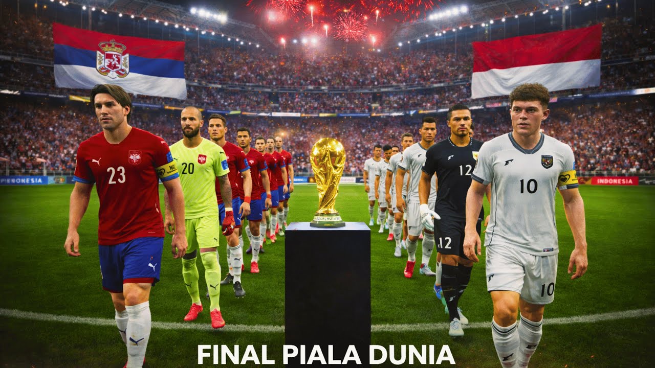 GEMPARKAN DUNIA! FINAL : INDONESIA vs SERBIA | FIFA WORLD CUP 2026 | PES 2021