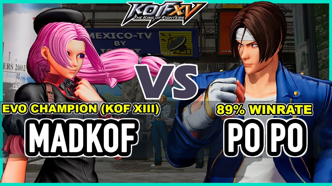KOF XV 🔥 Madkof (Rugal/Hinako/Heidern) vs Po Po (Rock/Ryo/Benimaru)