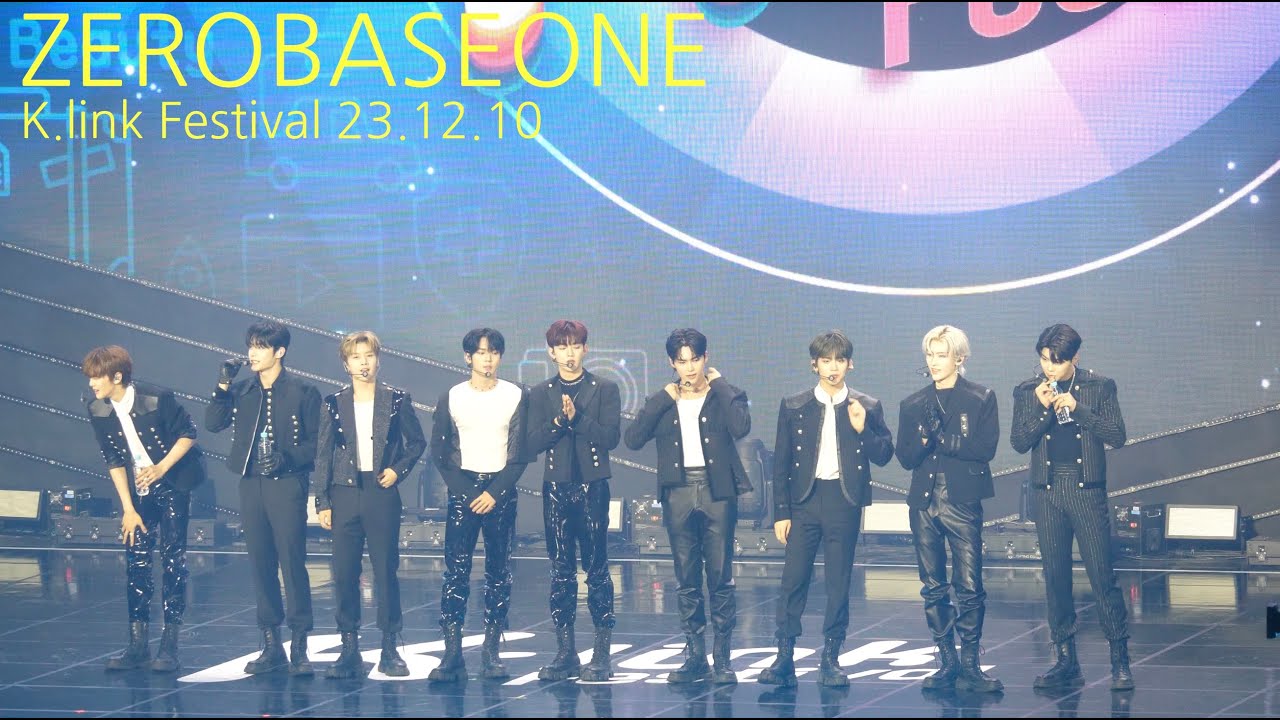 ZEROBASEONE (제로베이스원) K.link Festival 케이링크 페스티벌 (가시, MELTING POINT, 우주먼지, In Bloom) /23.12.10/