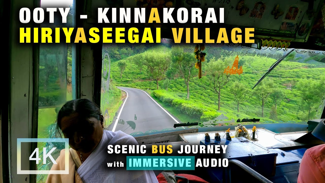 Scenic TNSTC Journey From Ooty to Kinnakorai & Hiriyaseegai | Remote Village Bus Ride