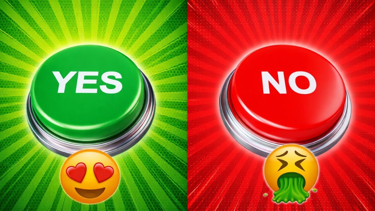Choose One Button 🟢🔴 YES or NO Challenge! 🔥