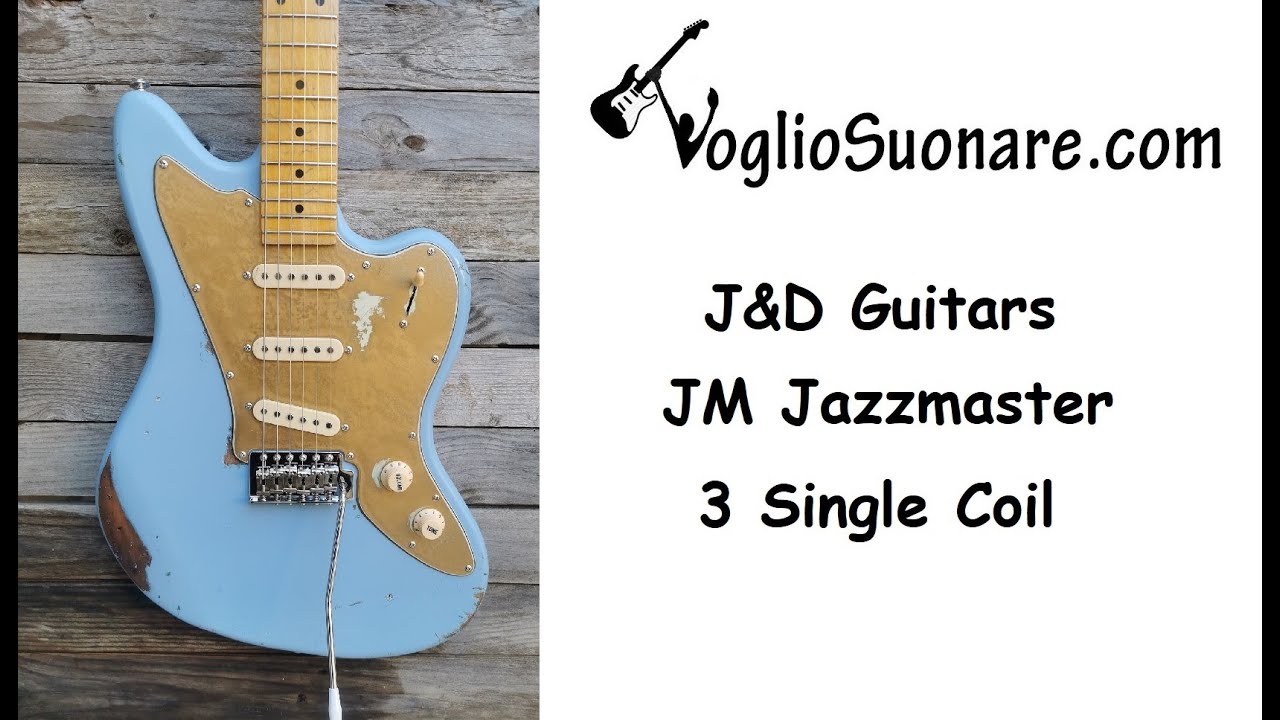 J&D Guitars Sonic Blue JM Jazzmaster Style Relic