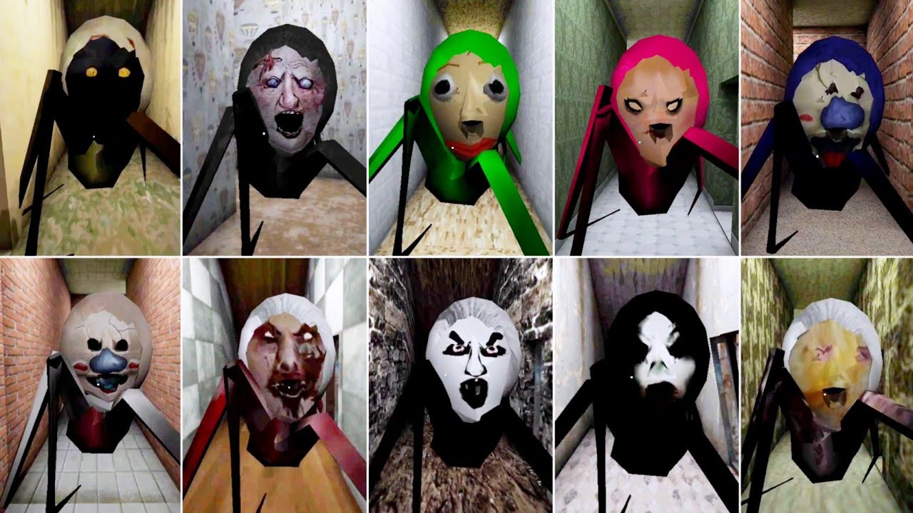 Spider Mom All Jumpscares In Different Horror Games Atmosphere - Granny Latest Mods Version 1.9