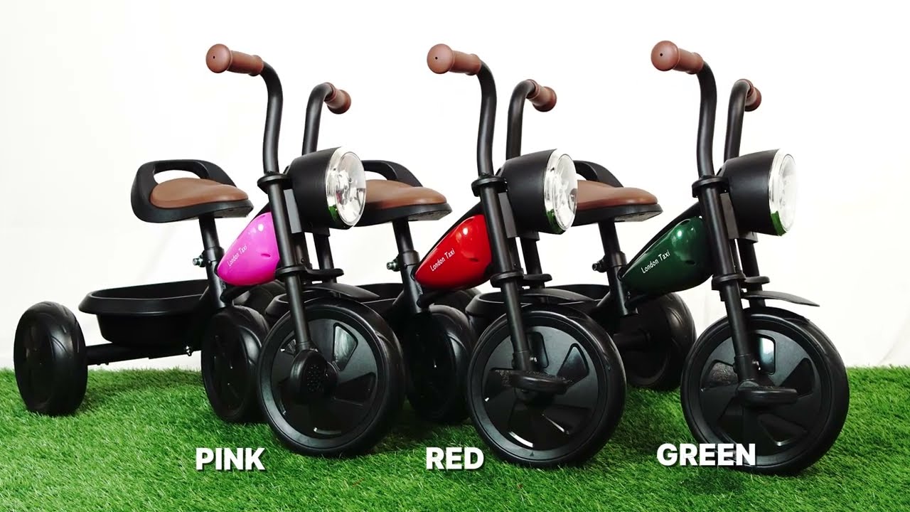 London Taxi Trike L – Tricycle Premium dengan Lampu LED & Engine Sound