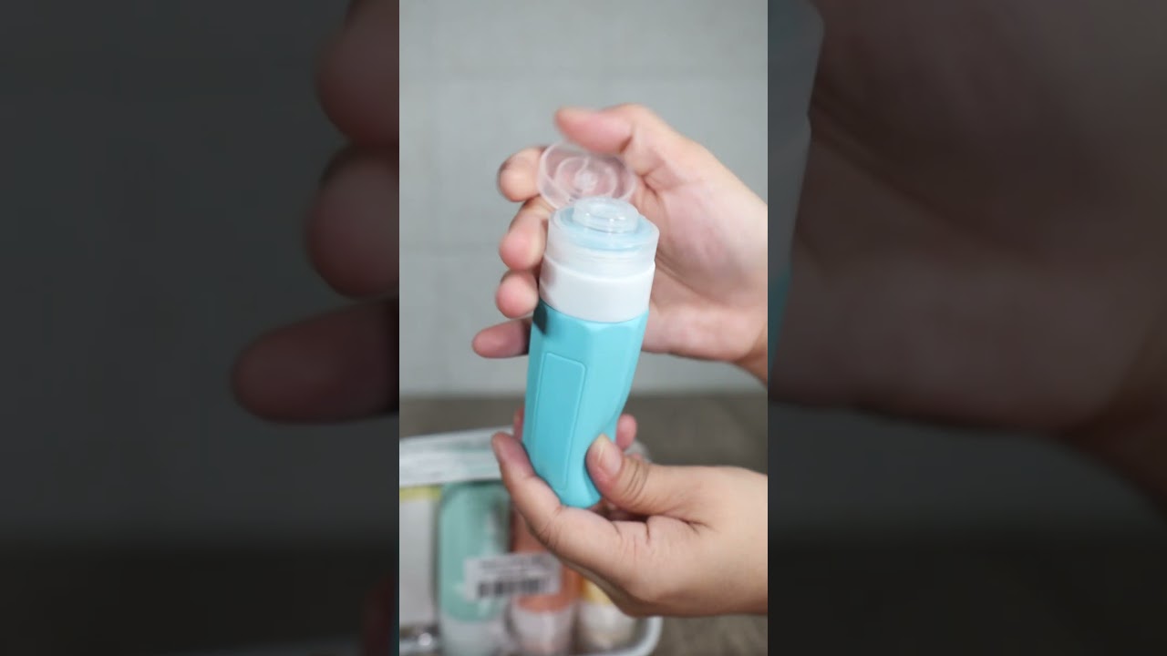 ASMR Unboxing / Silicone Travel Bottles for Toiletries #asmr  #unboxing #travel #travelessentials