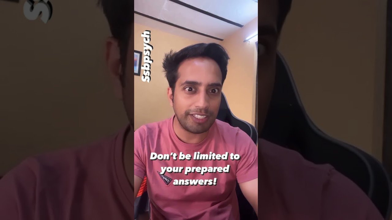 Most common issue during interview | SSBPsych