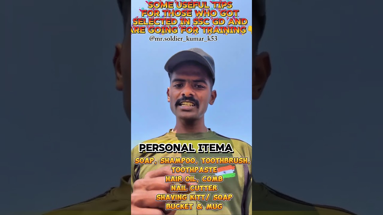 All the very best for your SSC GD journeyAll the best for your training and future service!💐💐🫡