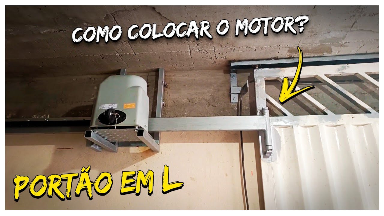 Braço Flutuante em Portão L e Como Instalar o Motor para Portões pequenos, Aprenda como eu Fiz!