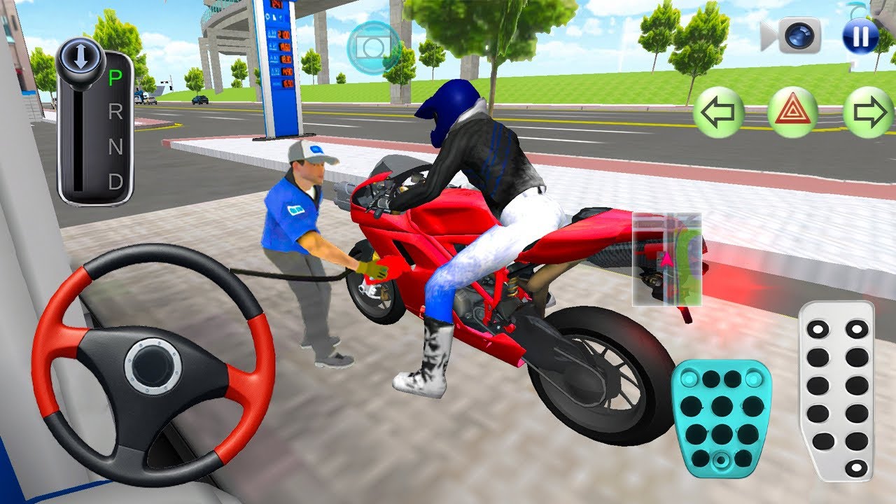 Red Brand New Bike Vs Bullet Train 3d Driving Class android game play video || Car Game #cargame