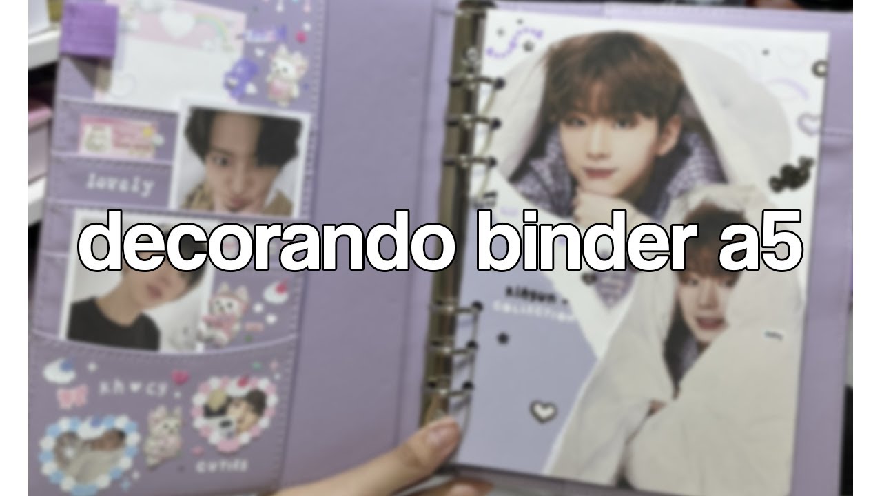 decorando um binder a5 macaron de presente!