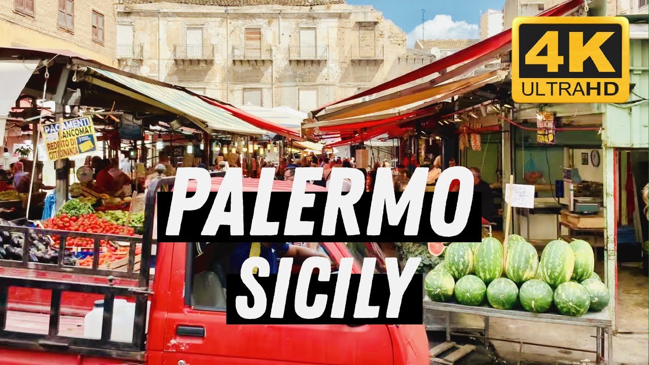 Palermo - Sicily - Italy I 4K I Summer Walking Tour ☀️