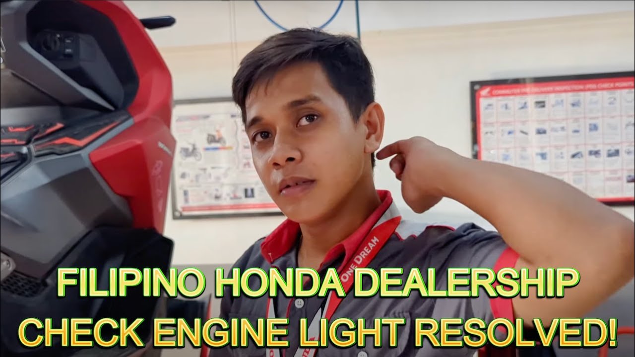 🇵🇭 FILIPINO HONDA DEALERSHIP SERVICE ADV CHECK ENGINE LIGHT FIX! MOTORCYCLE RIDE Living Philippines
