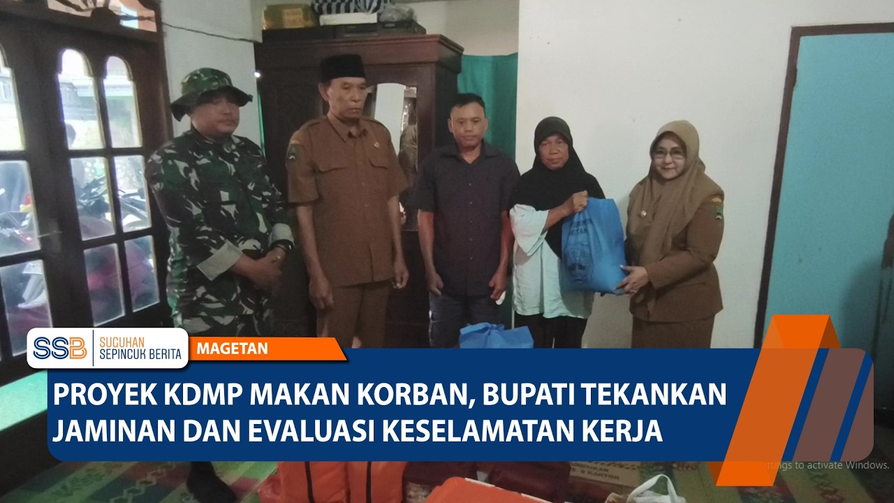 MAGETAN - Proyek KDMP Makan Korban, Bupati Tekankan Jaminan dan Evaluasi Keselamatan Kerja