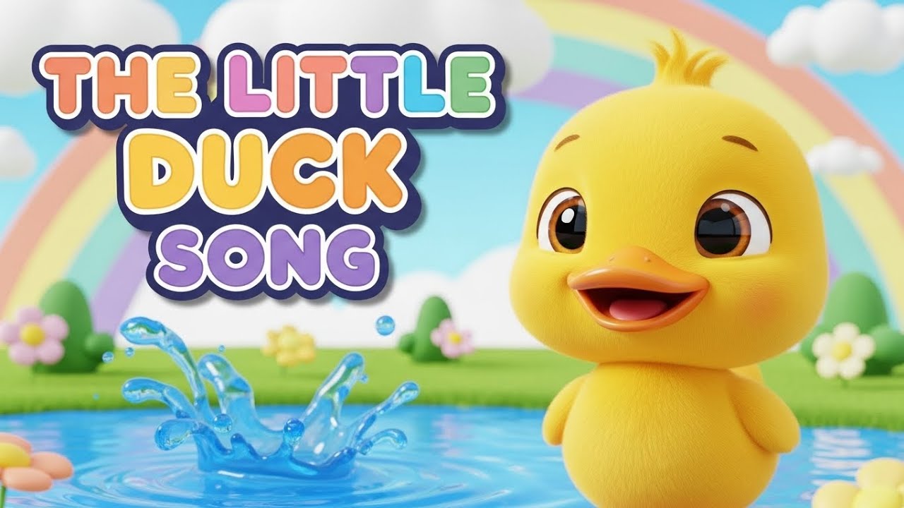 Quack Quack Duck Rhyme | Kids English Rhymes | The Little Duck Song | Learning Video 
