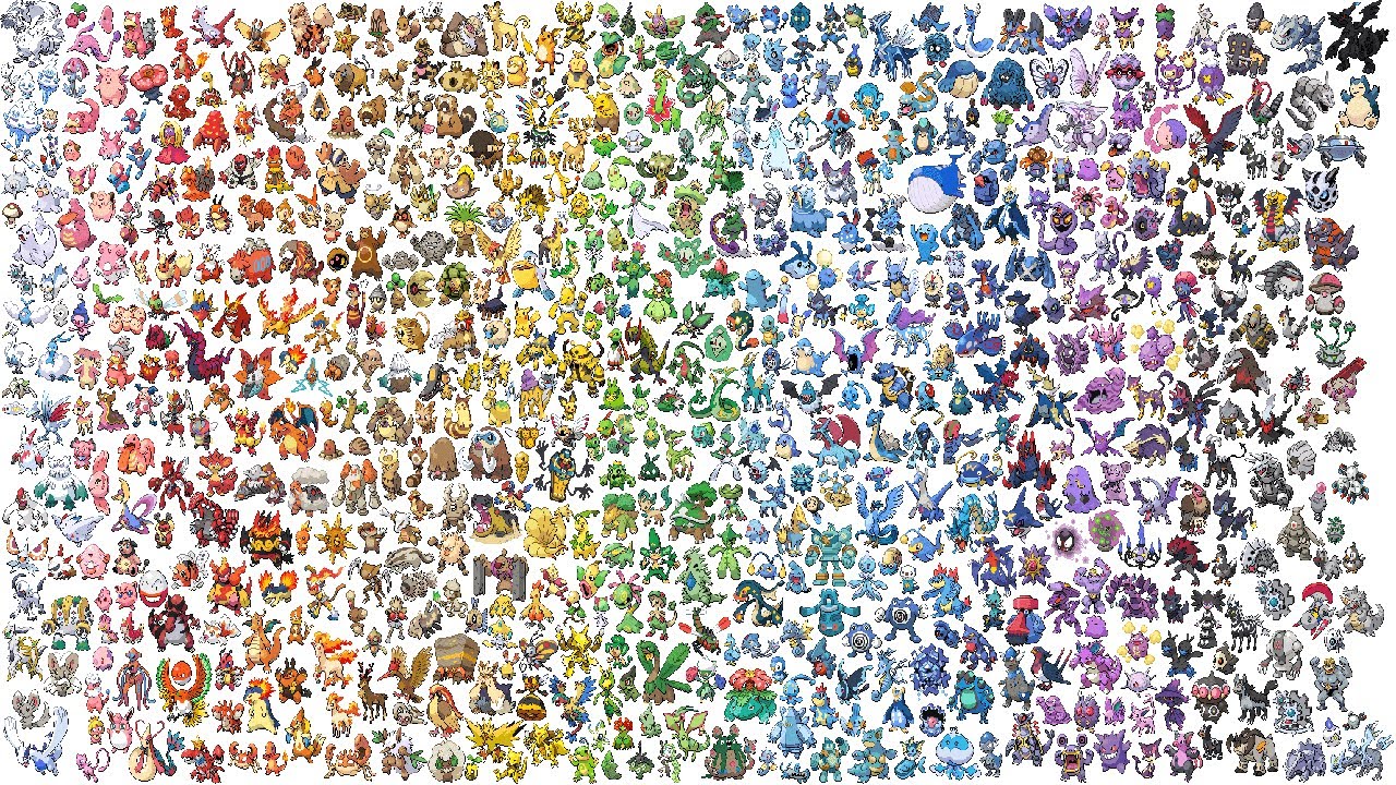 모든 898마리 포켓몬 All 898 Pokemon