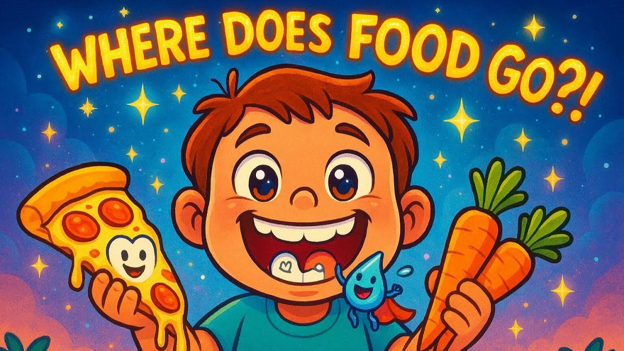 &ldquo;Magical Food Adventure Inside Your Body! 🍎🍕🥕 Fun Learning for Kids&rdquo;