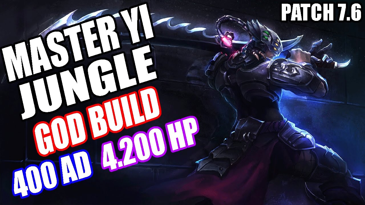 A GOD BUILD PROIBIDA 400 AD + 4.2K HP - MASTER YI JUNGLE GAMEPLAY
