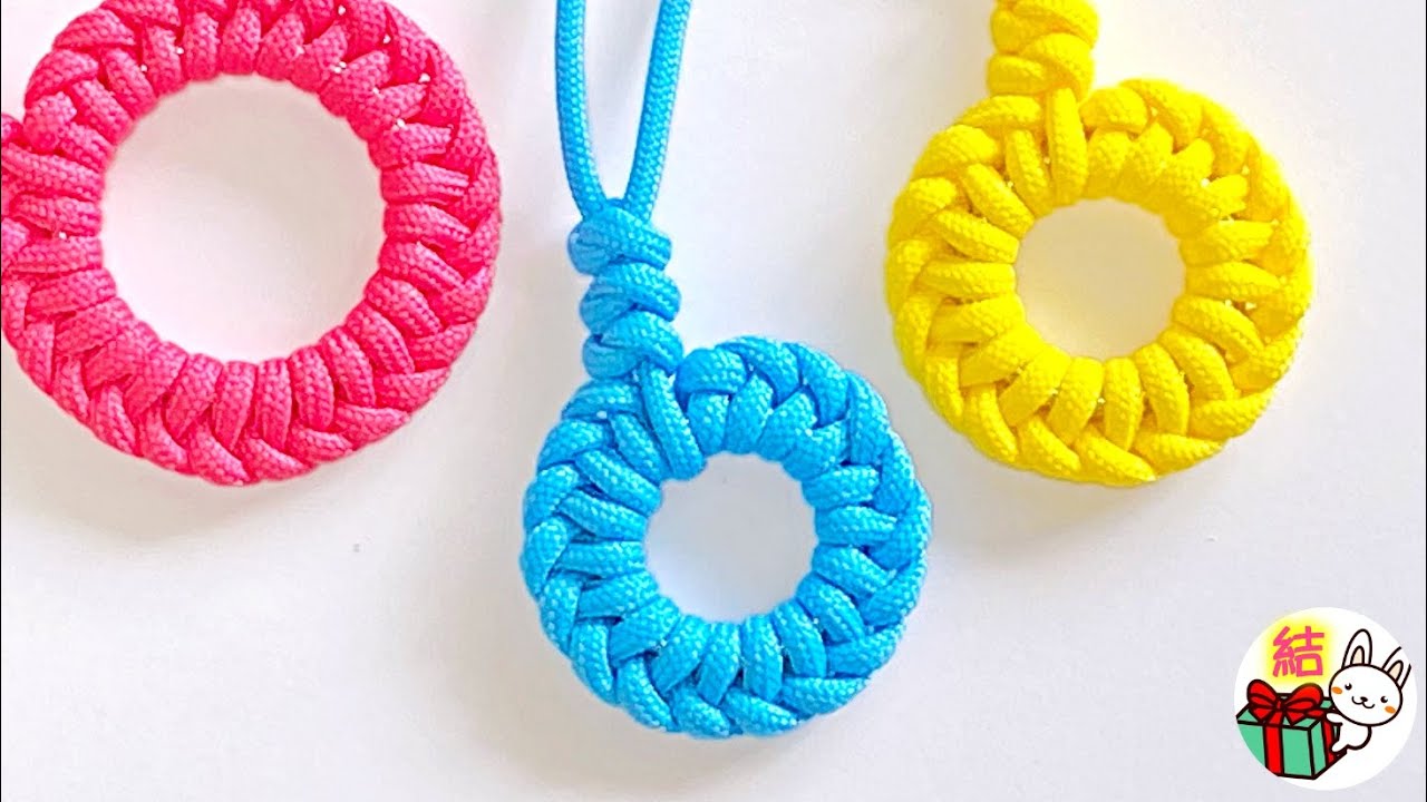 パラコードとリングで作る簡単な輪飾り １ ／ 結び方ナビ 〜 How to tie 〜