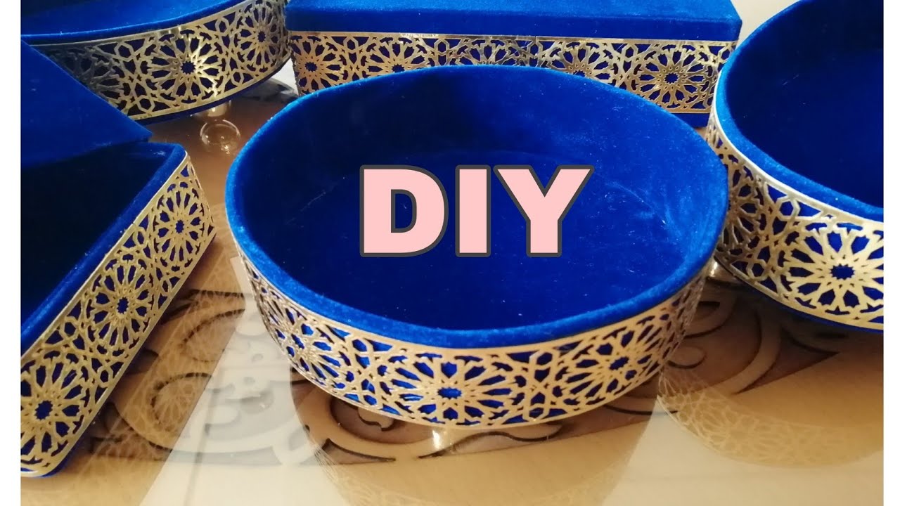 DIY   how to make Moroccan tray  صنع طبق تقديم الحلويات و التمر #diy