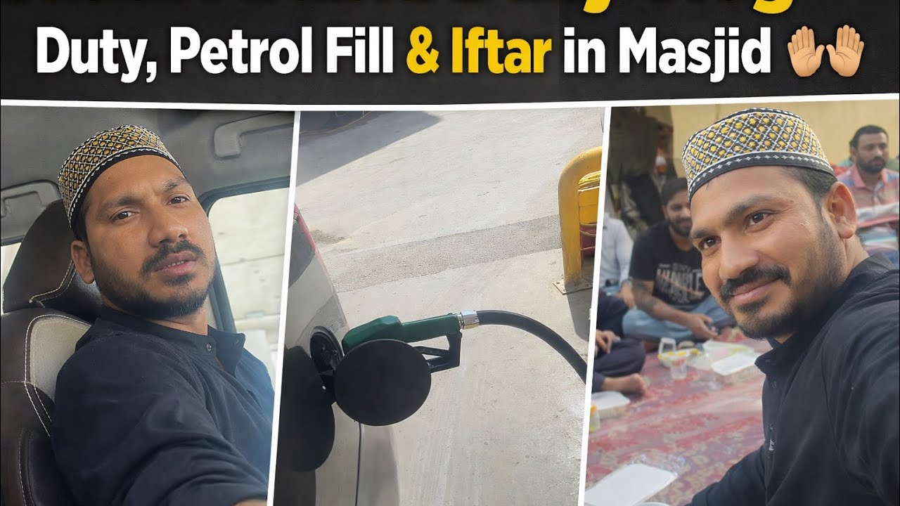 Saudi Arabia Daily Vlog 🇸🇦 | Duty, Petrol Fill & Iftar in Masjid 🤲