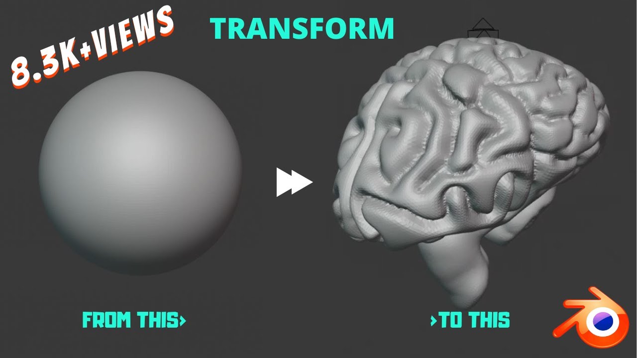SCULPTING HUMAN BRAIN USING |BLENDER 2.8| @TheIndianStopwatch