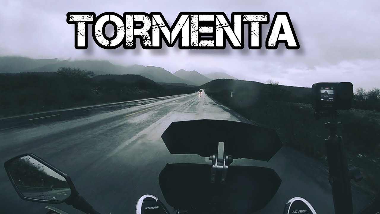 Entramos a TAMAULIPAS y nos sorprende mega TORMENTA mientras buscamos donde ACAMPAR 🏍️🏕️⛈️