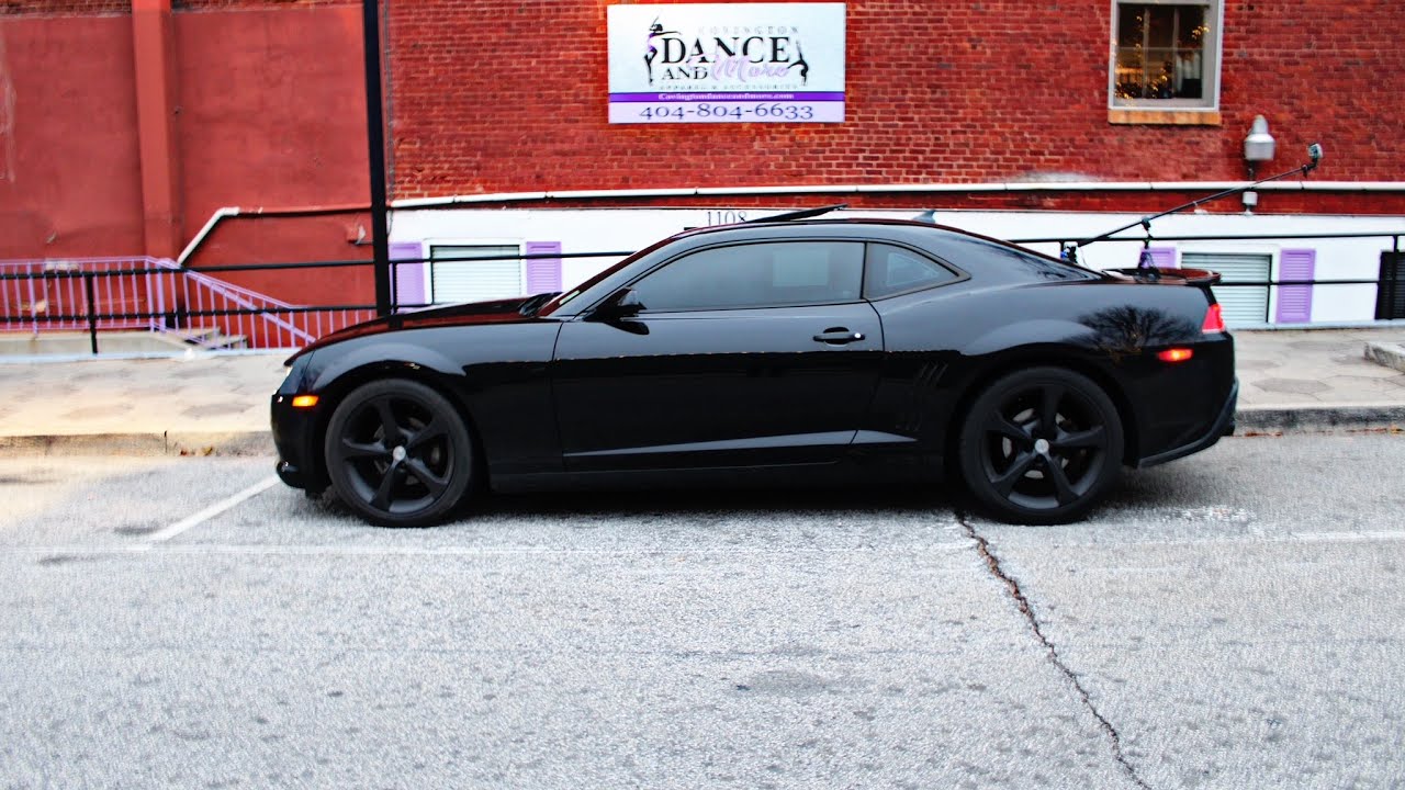 Driving Late Night In The City Black Camaro POV