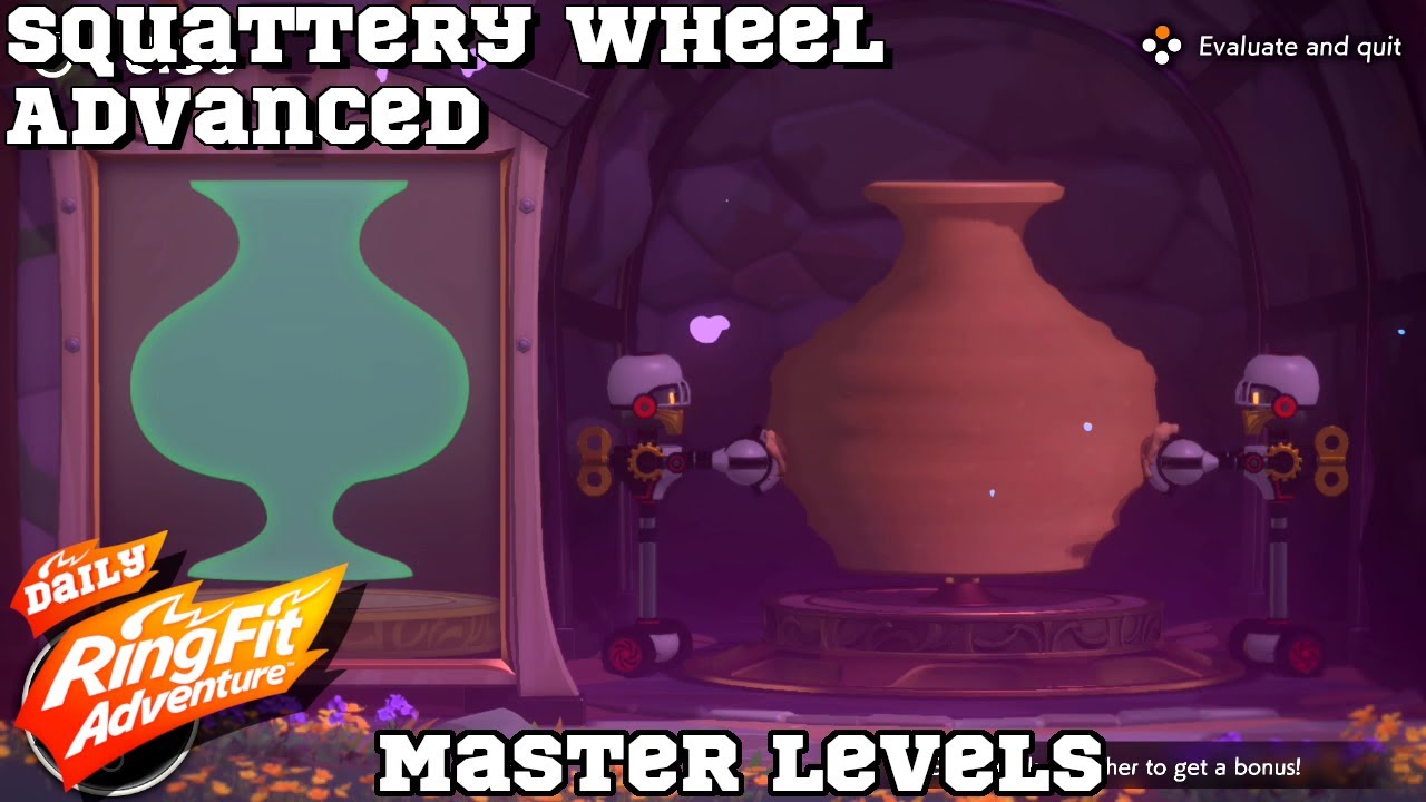 MASTER | Squattery Wheel: Advanced | DAILY Ring Fit Adventure - No Commentary