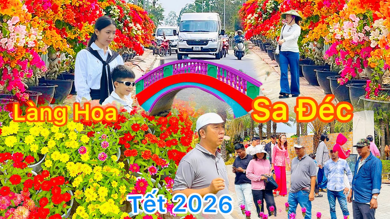 Làng Hoa Sa Đéc Rực Rỡ Đón Tết 2026 Du Khách Về Tham Quan Kẹt Cả Đường Sa Nhiên || TDLVL