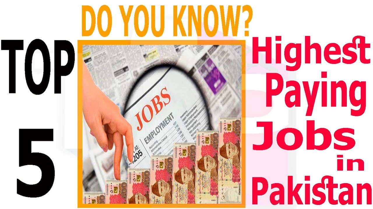 Top 5 Highest Paying Jobs In Pakistan