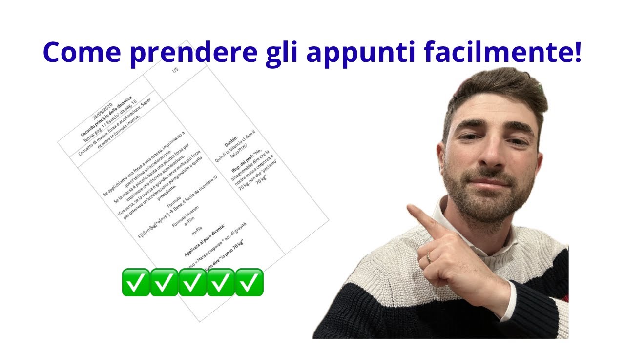 Come prendere appunti nel 2026 #matematica #fisica #metodo 