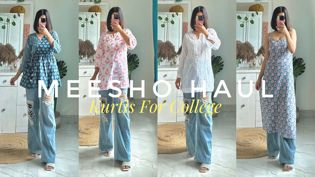 Best Short Kurtis From Meesho | Meesho Short Kurti Haul | Kurtis for College/Office
