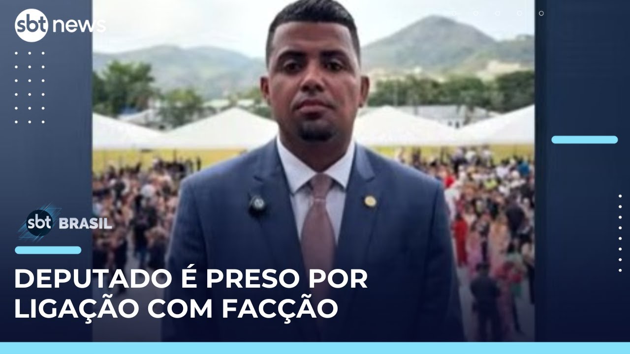 Deputado estadual do RJ é preso por ligação com facção criminosa, diz PF | #SBTBrasil