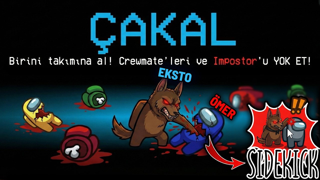 CREWMATE'Yİ ÇAKALA ÇEVİR! HERKESİ KES! EKİPLE AMONG US JACKAL MODU | Eksto Can