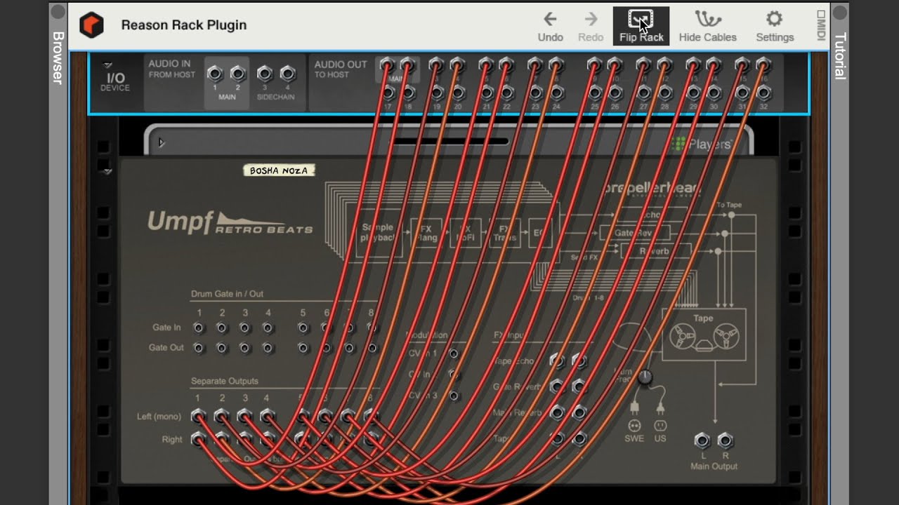 Микширование плагина Reason Rack Drums на отдельных каналах DAW (Pro Tools, Ableton Live, Logic P...