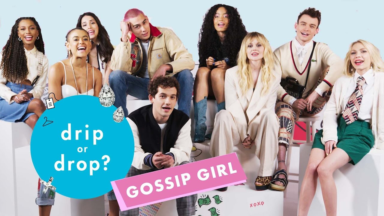 The Gossip Girl Reboot Cast Reacts to Original Gossip Girl 2000s Fashion | Drip or Drop? | Cosmo