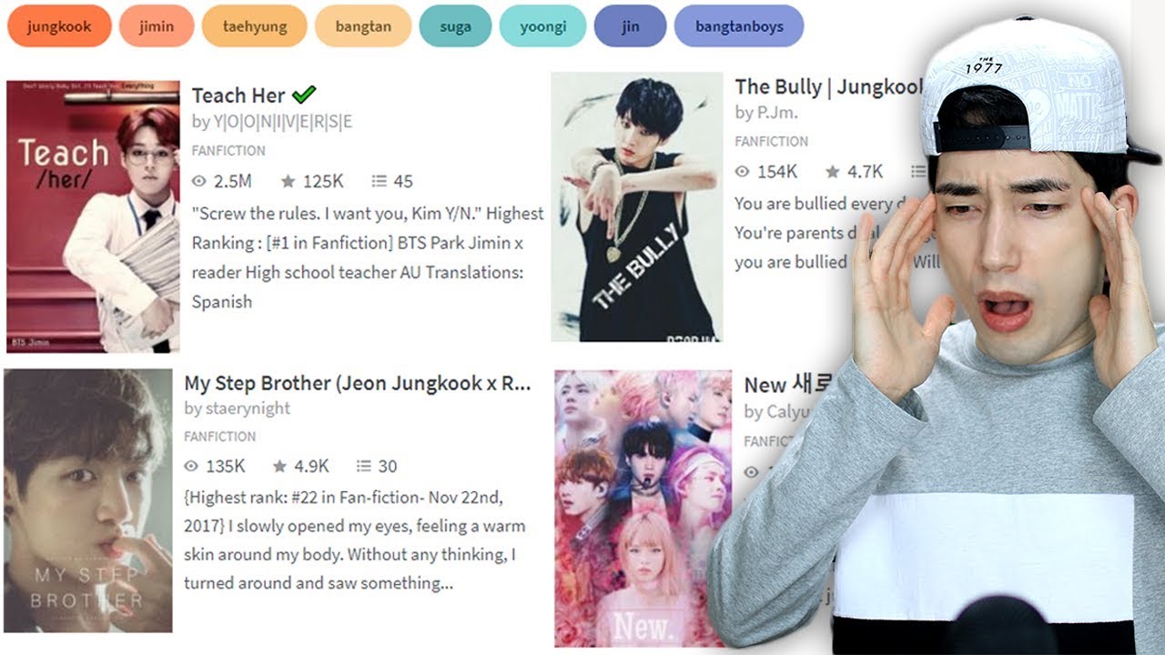 ATTEMPTING TO READ BTS FAN FICTIONS