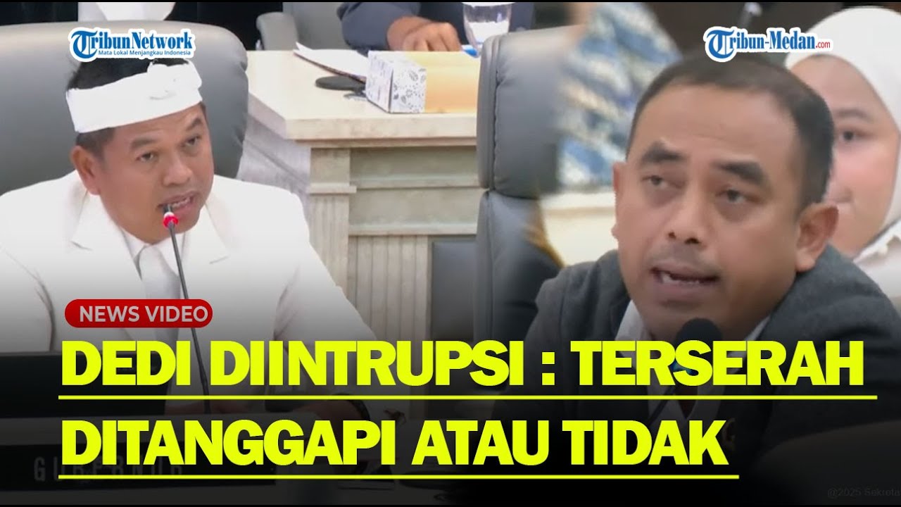 KANG DEDI Respon Intrupsi PDIP & Golkar soal Tambang : Terserah Ditanggapi Atau Tidak