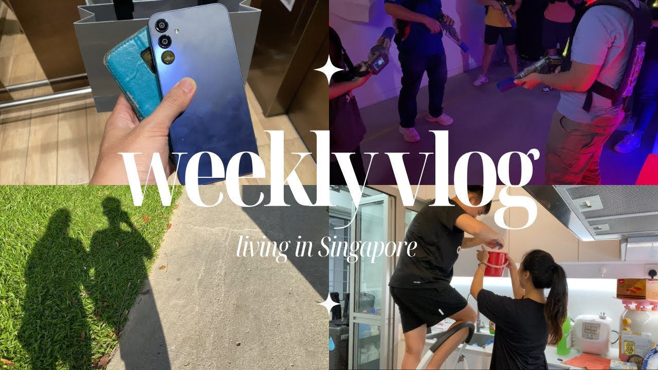 Living in Singapore | Thrifty dad’s new phone, wife’s last work week, laser tag, CNY spring cleaning