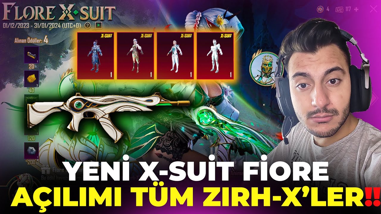 FİORE X-SUİT AÇILIMI, POSEİDON, SİLVANUS, ÇIĞ ZIRH X - PUBG MOBİLE