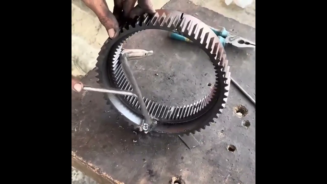Heavy Duty Gear Ring Restoration  Bulldozer Part Reborn Like New