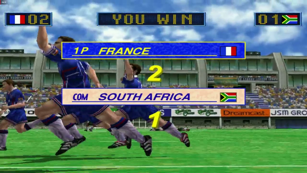 Virtua Striker 2 ver. 2000.1 - FRANCE Playthrough - Arcade Mode
