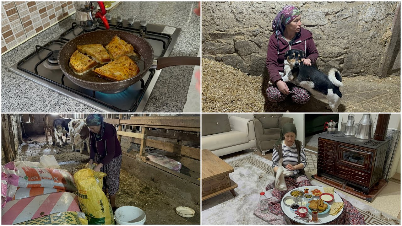İNEĞİMİZİ SATTIK❗️YUMURTALI EKMEK YAPTIM👍🏻