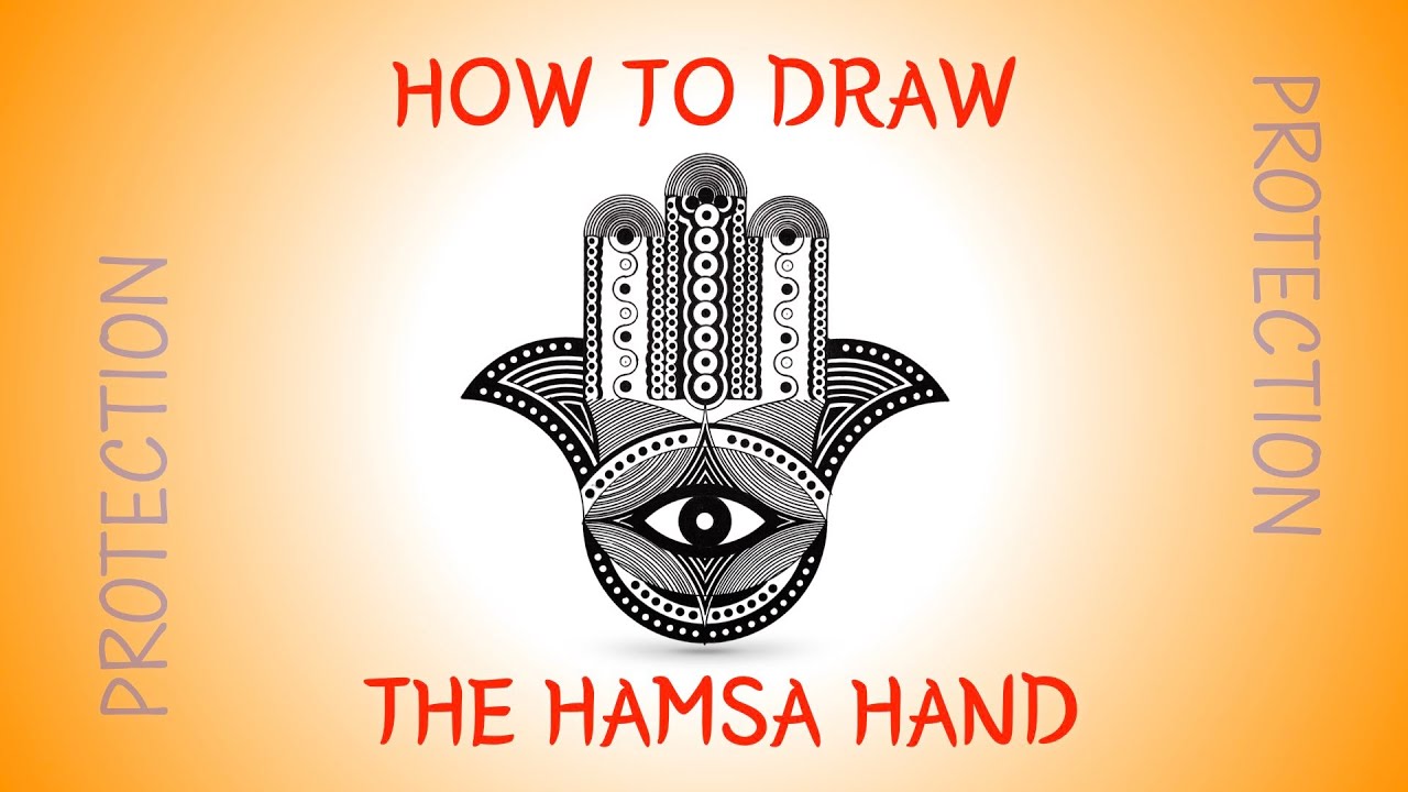 How to draw the Hamsa Hand | Symbol of Protection