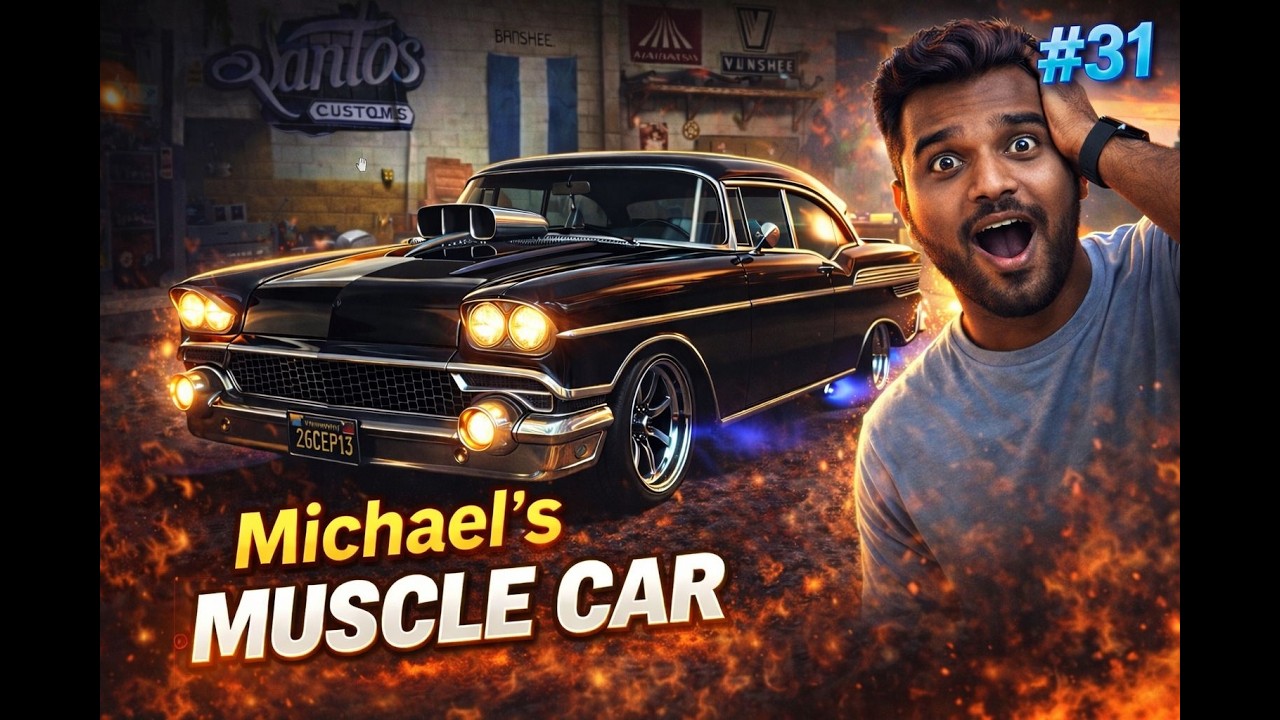 Michael’s Muscle Car 🔥 Full Customization | GTA 5 Gameplay #31 #gta #trending #viral #youtube
