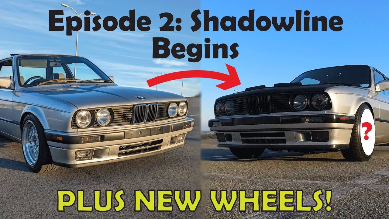 E30 Build Log- New Wheels, Painting Trim, Vinyl-ing Headlights, Bra