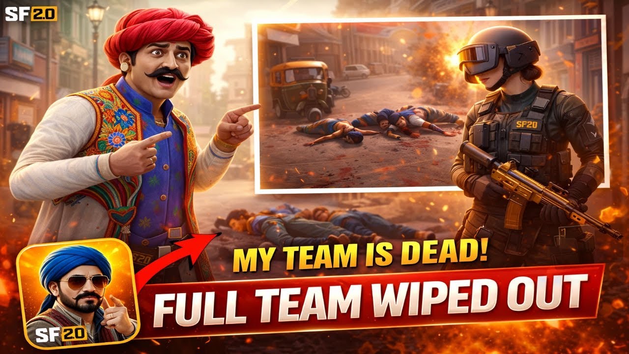 Enemy Wiped Out Our Entire Team 😱🔥 | Intense Squad Fight | ScarFall Gameplay