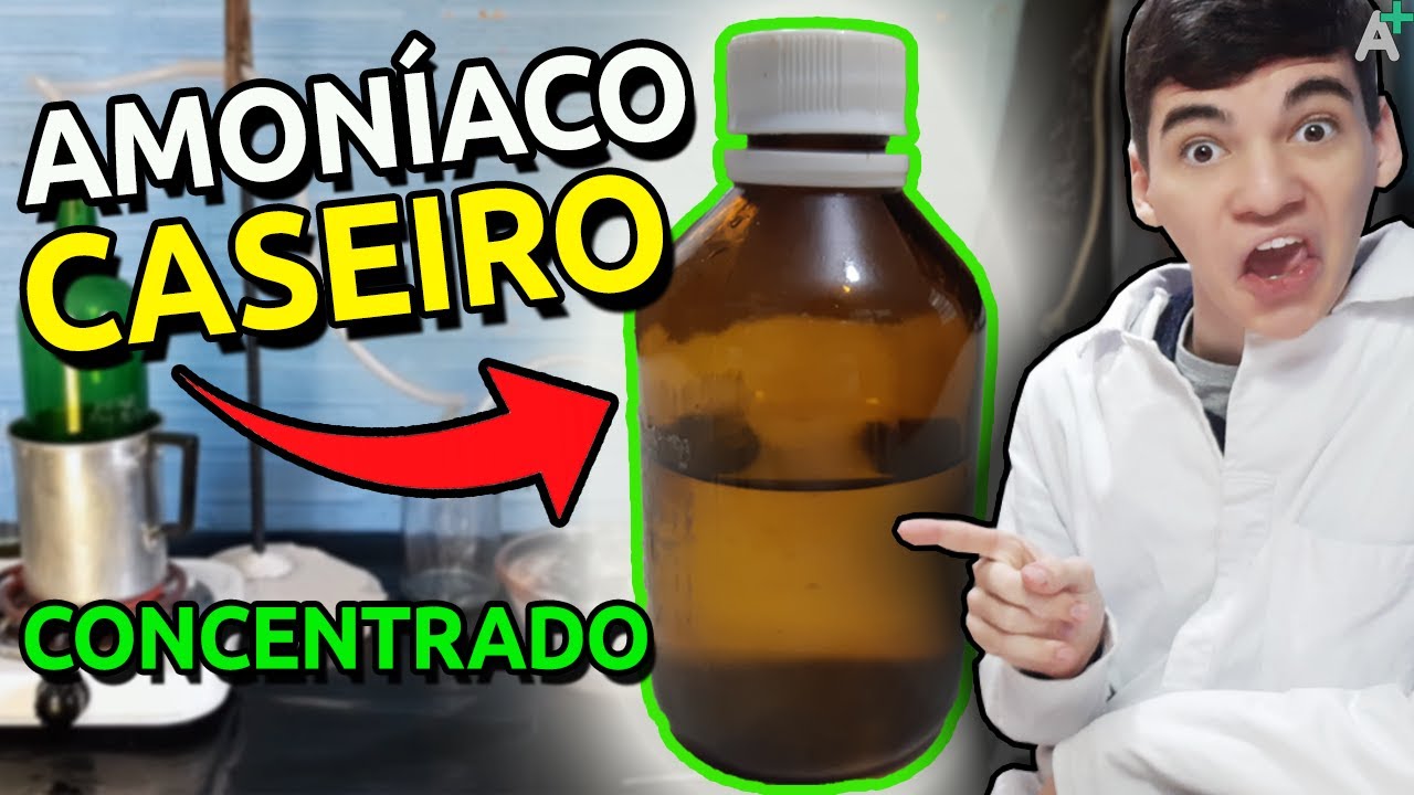FAZENDO AMONÍACO EM CASA! Gerador de amônia (Experiência de química)